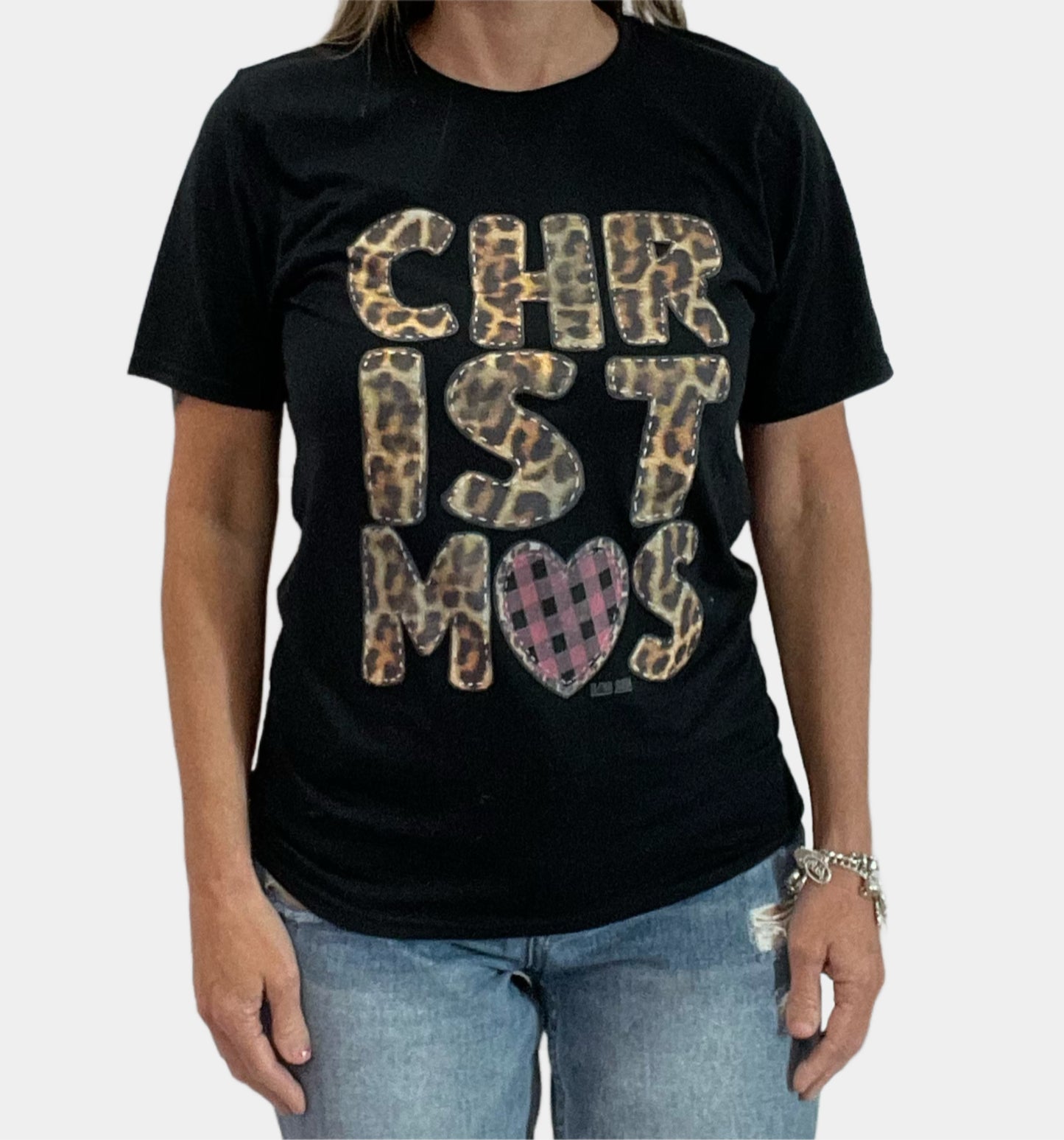 Christmas Leopard Tee