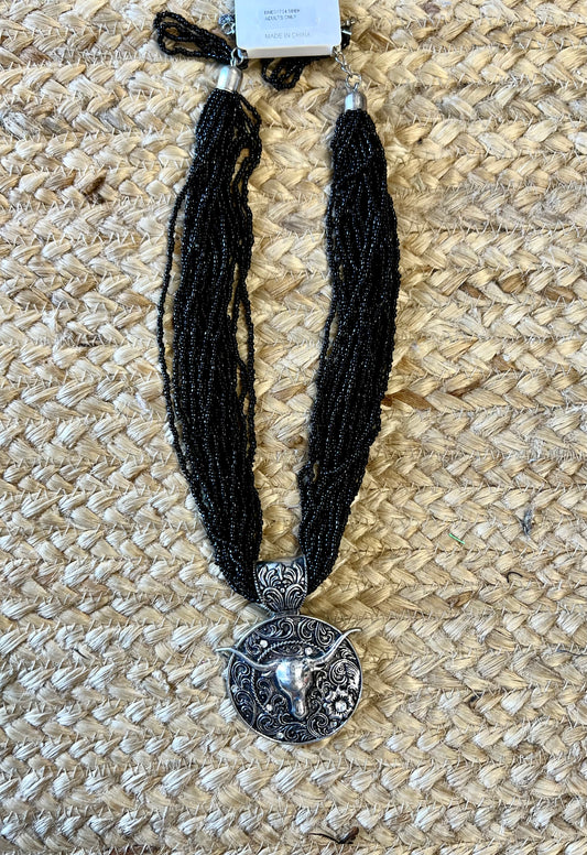 Longhorn necklace