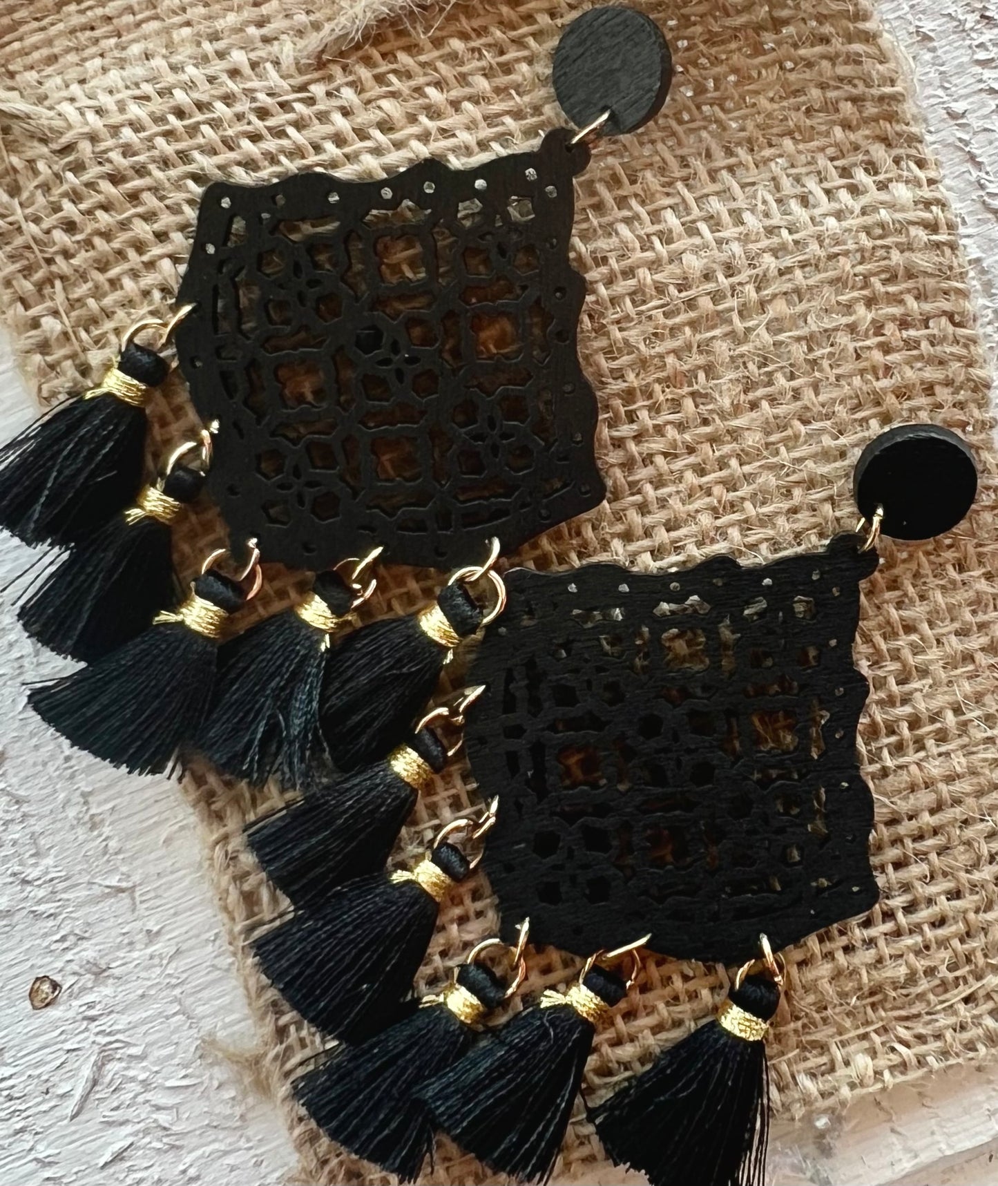 Trixie Earring in Black