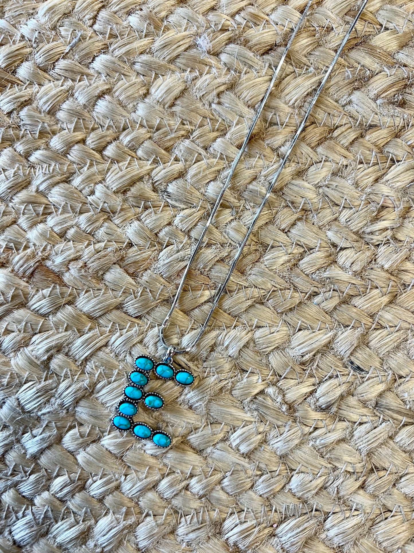 E Initial Necklace