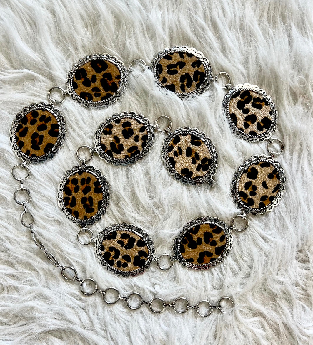 Cheetah Concho belt