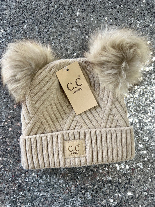 Oaklynn Baby Beanie in Tan