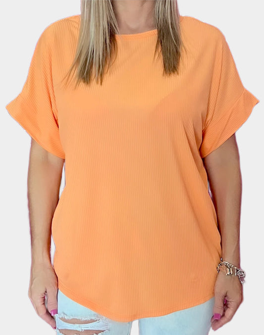 Madelyn Criss Cross Top in Orange