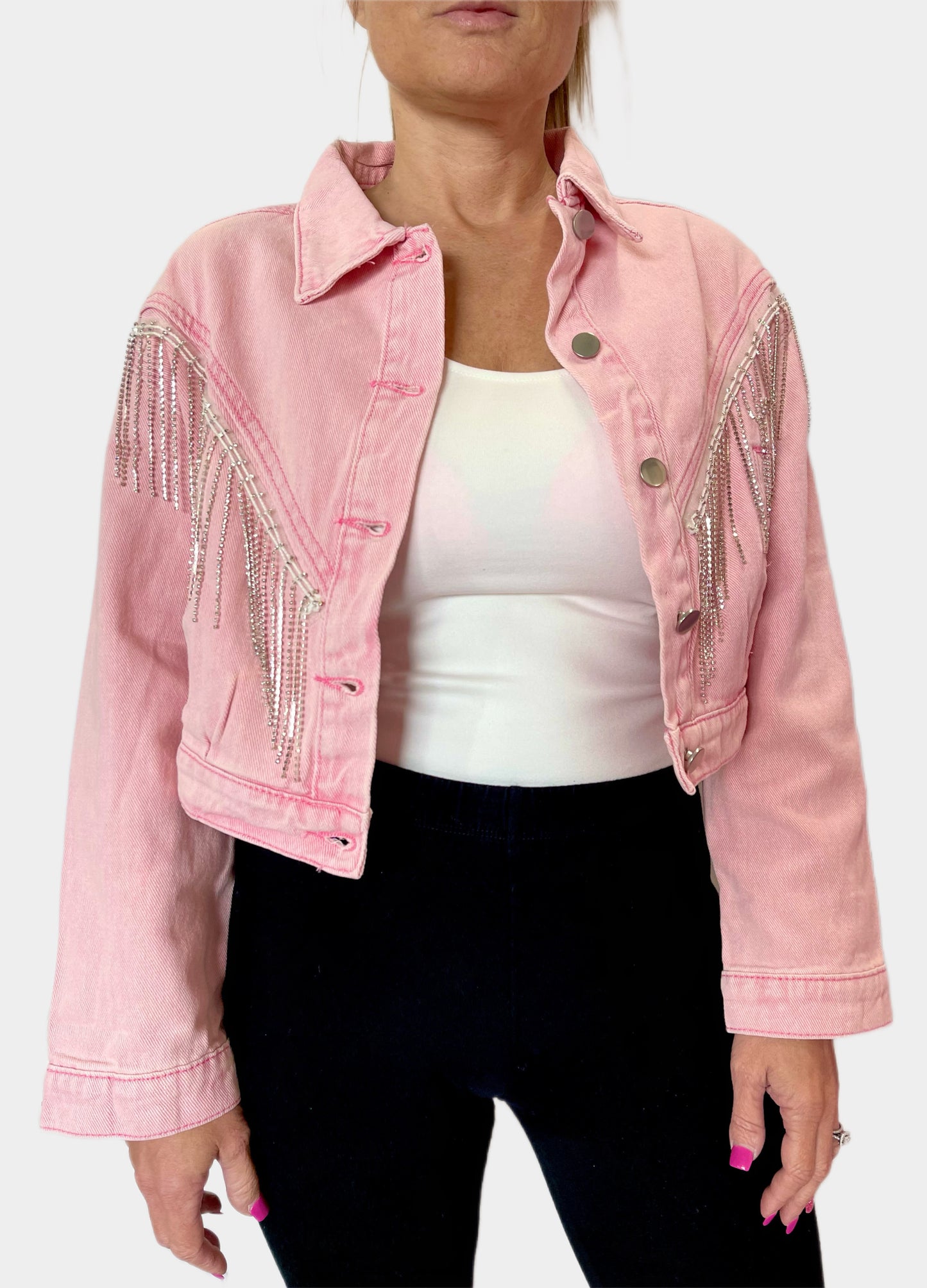 Pink Rhinestone Jacket