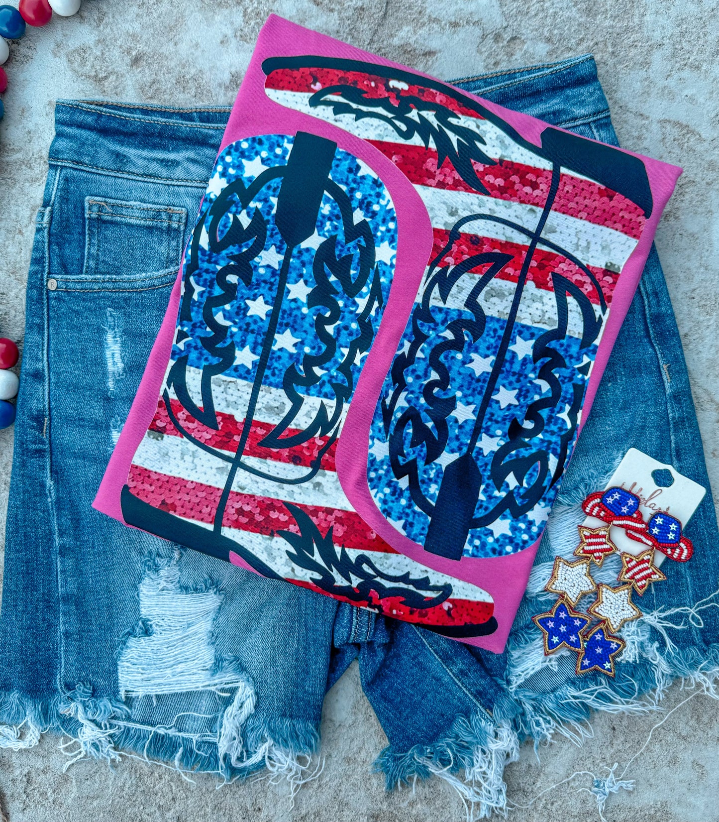 American Boots FAUX Glitter