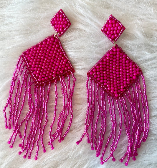 Sammie Earring in Hot Pink