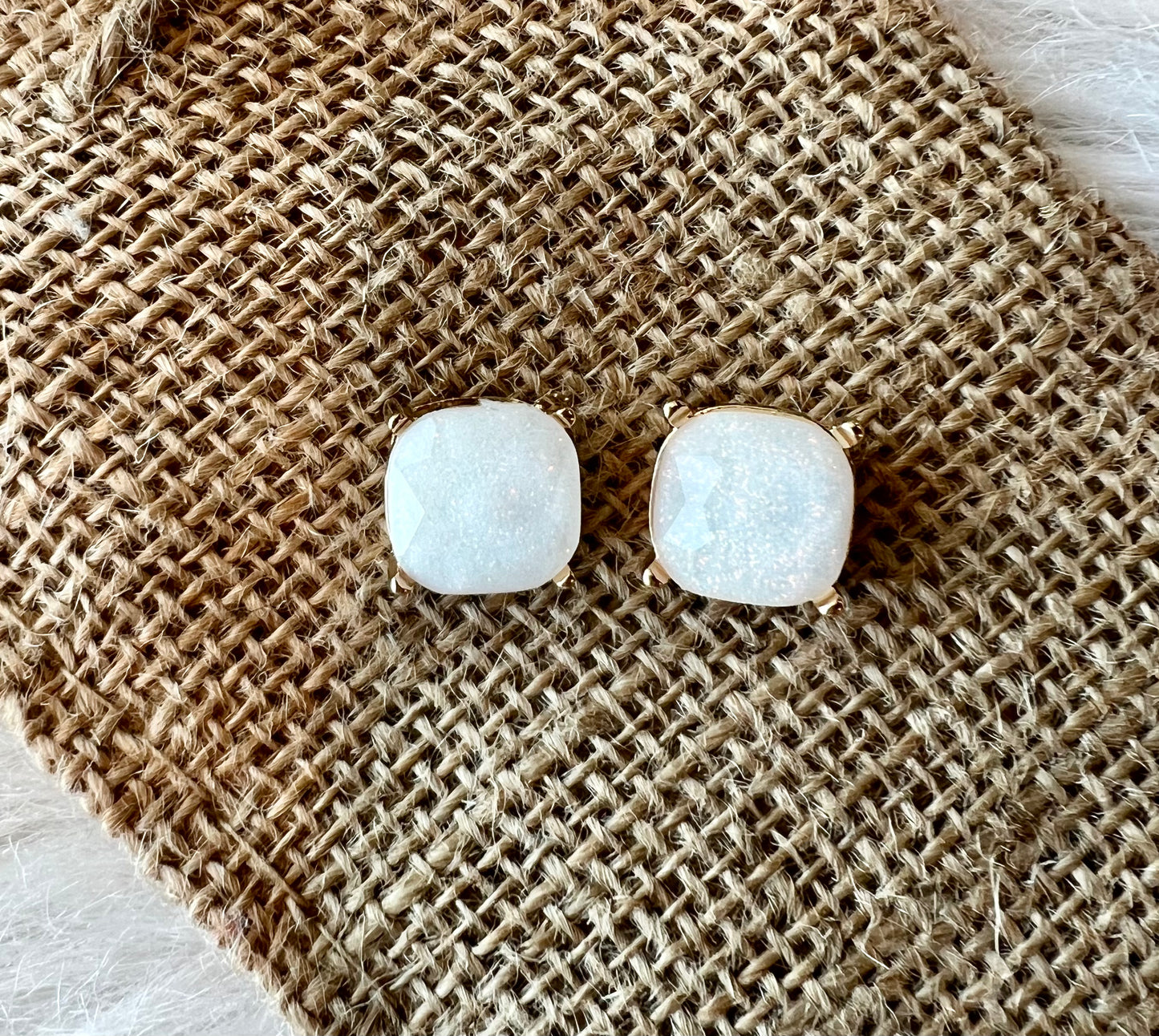 Jenna Stud Earring in White