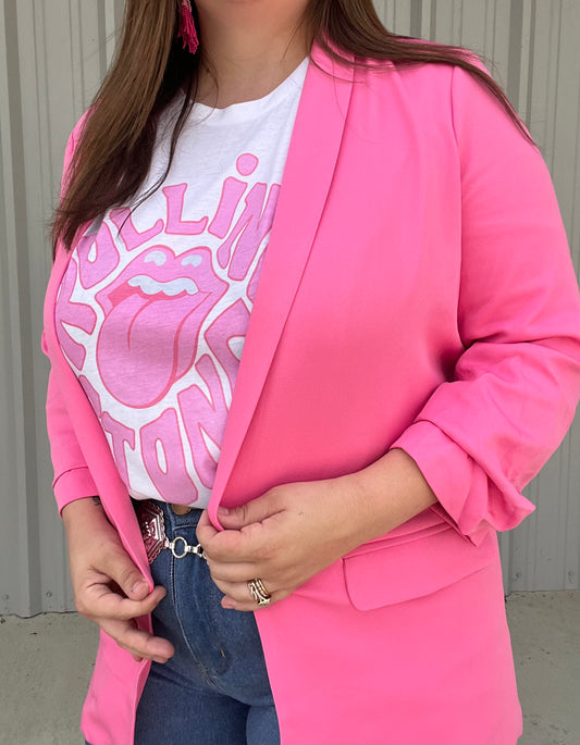Presley Blazer in Candy Pink