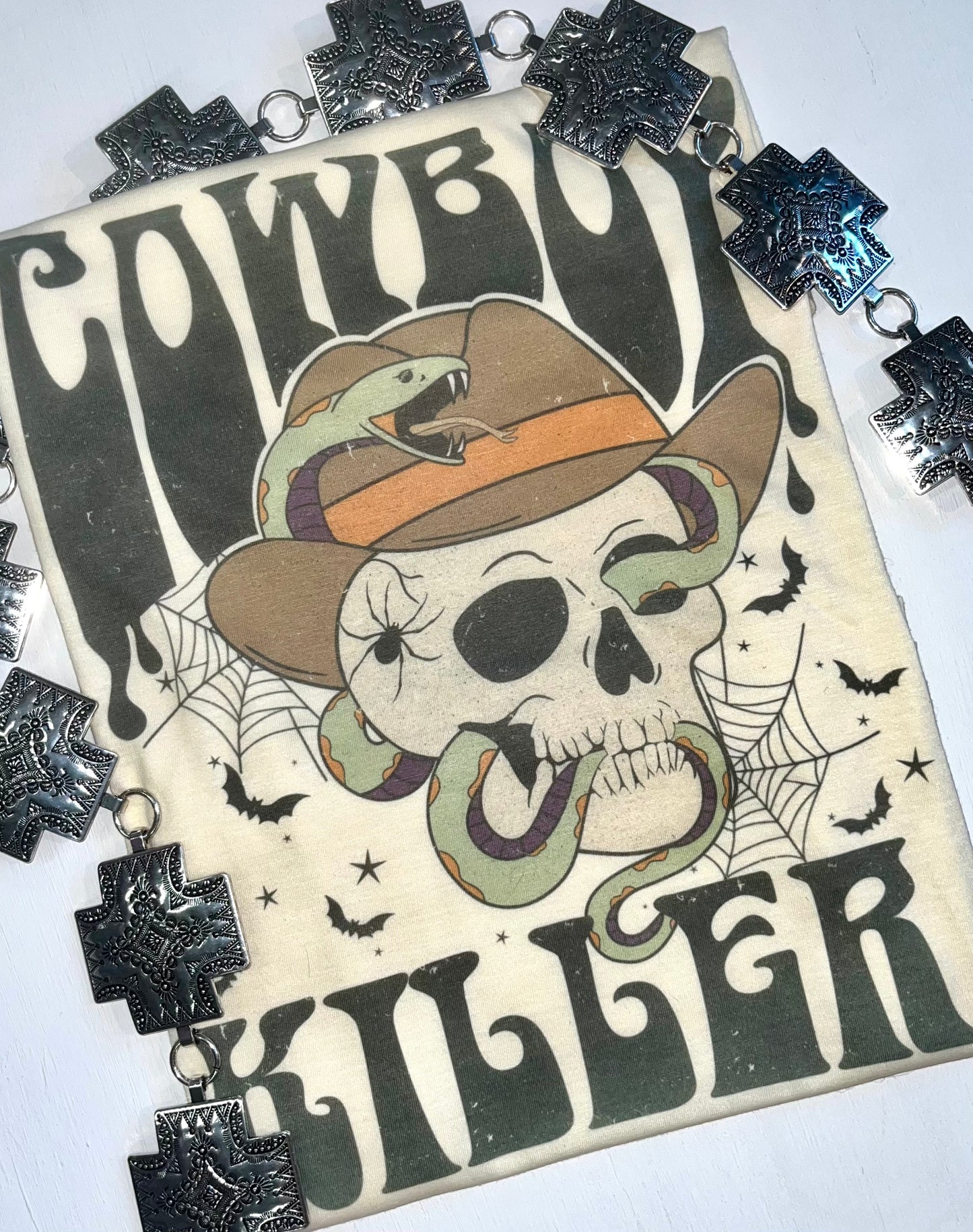 Cowboy Killer Tee in Creme