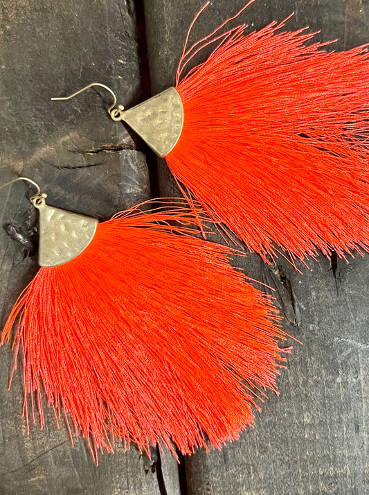 Lacey Earring in Orange