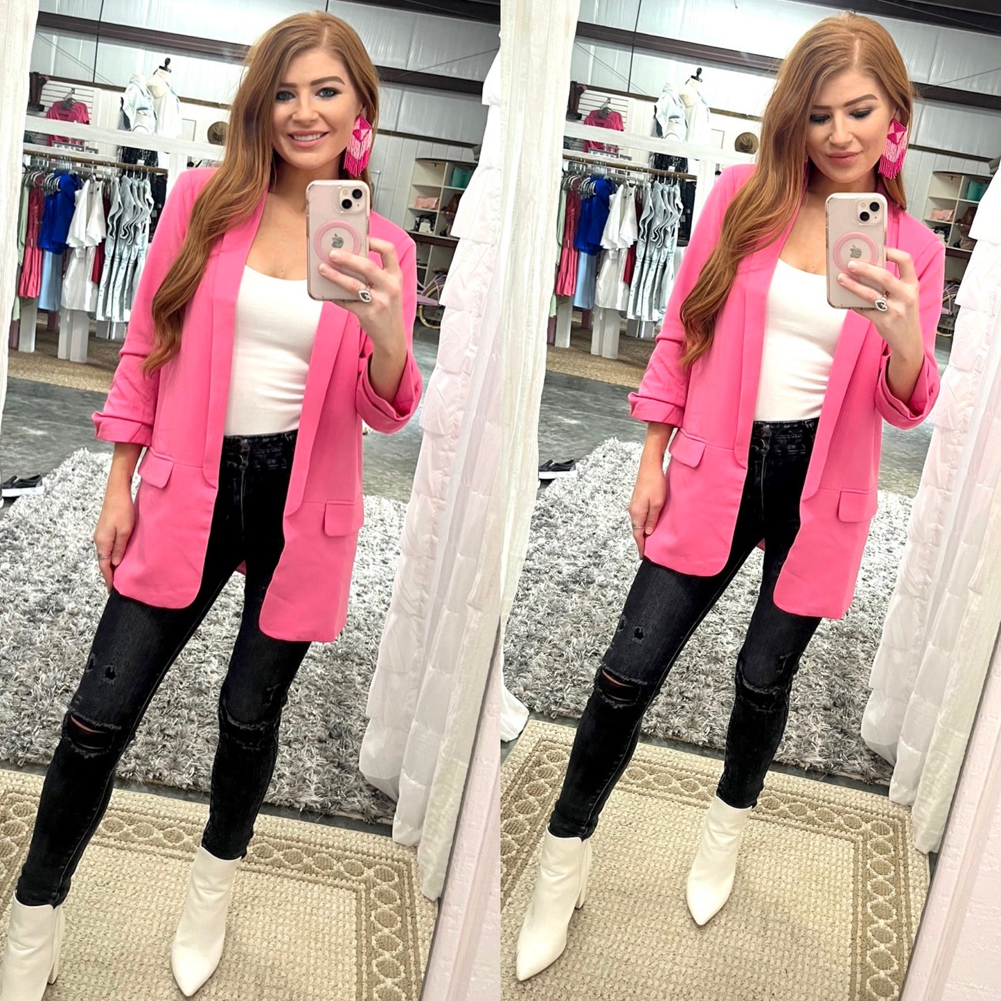 Presley Blazer in Candy Pink
