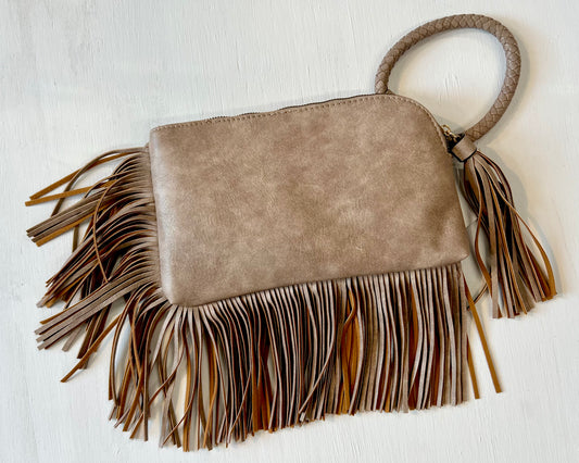 Loralei Wristlet in Stone