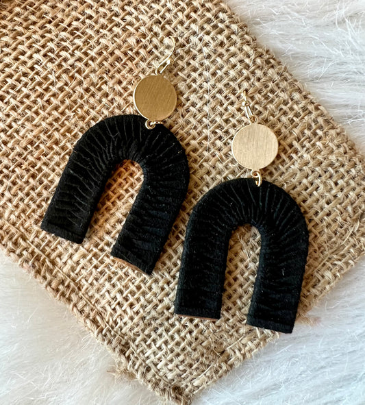 Mercedes Earring in Black