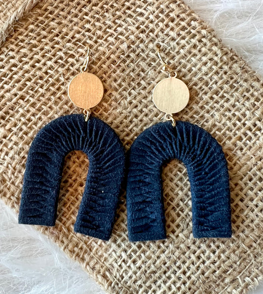 Mercedes Earring in Navy