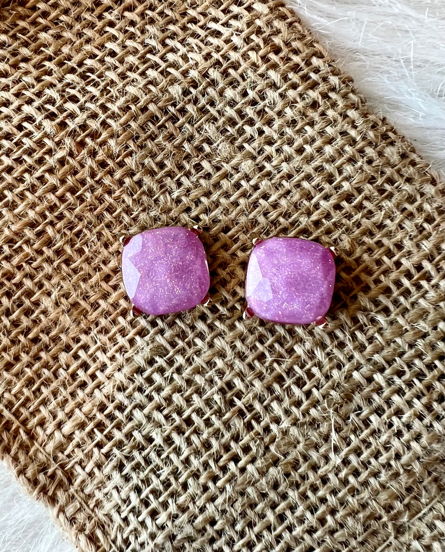 Jenna Stud Earring in Purple