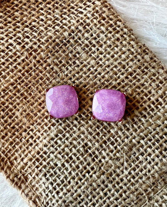 Jenna Stud Earring in Purple