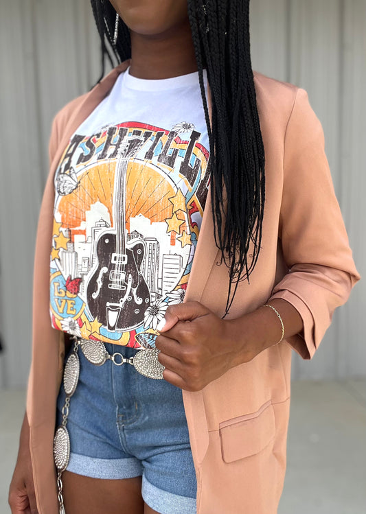 Presley Blazer in Camel