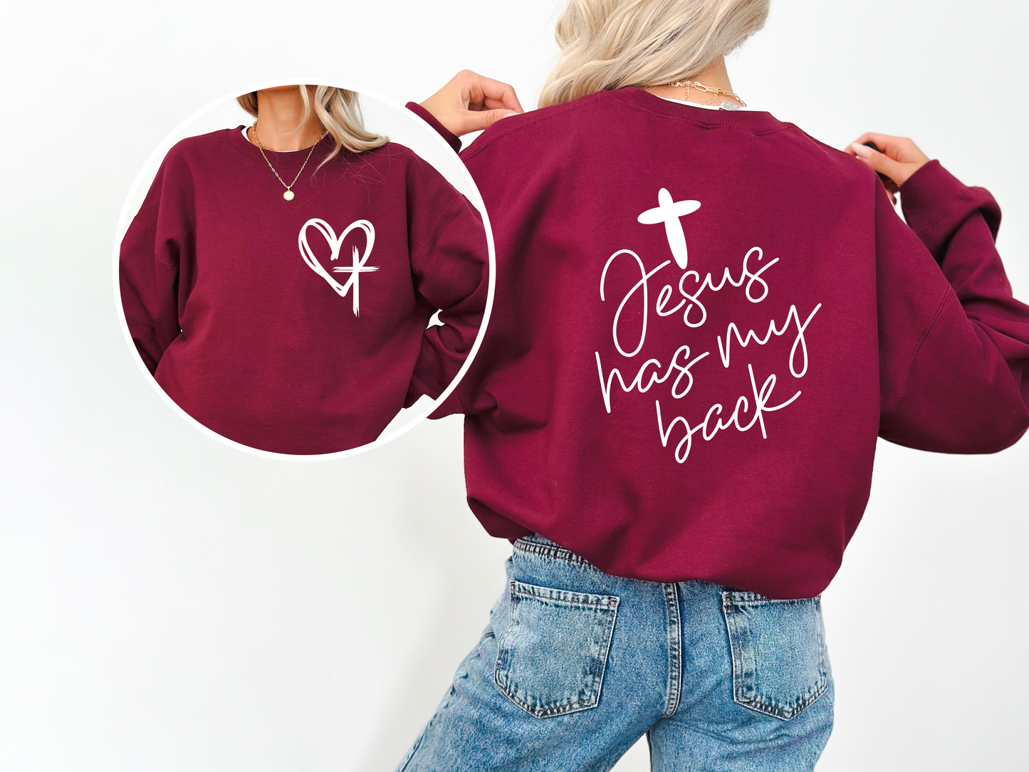 Jesus has my back - sweatshirt