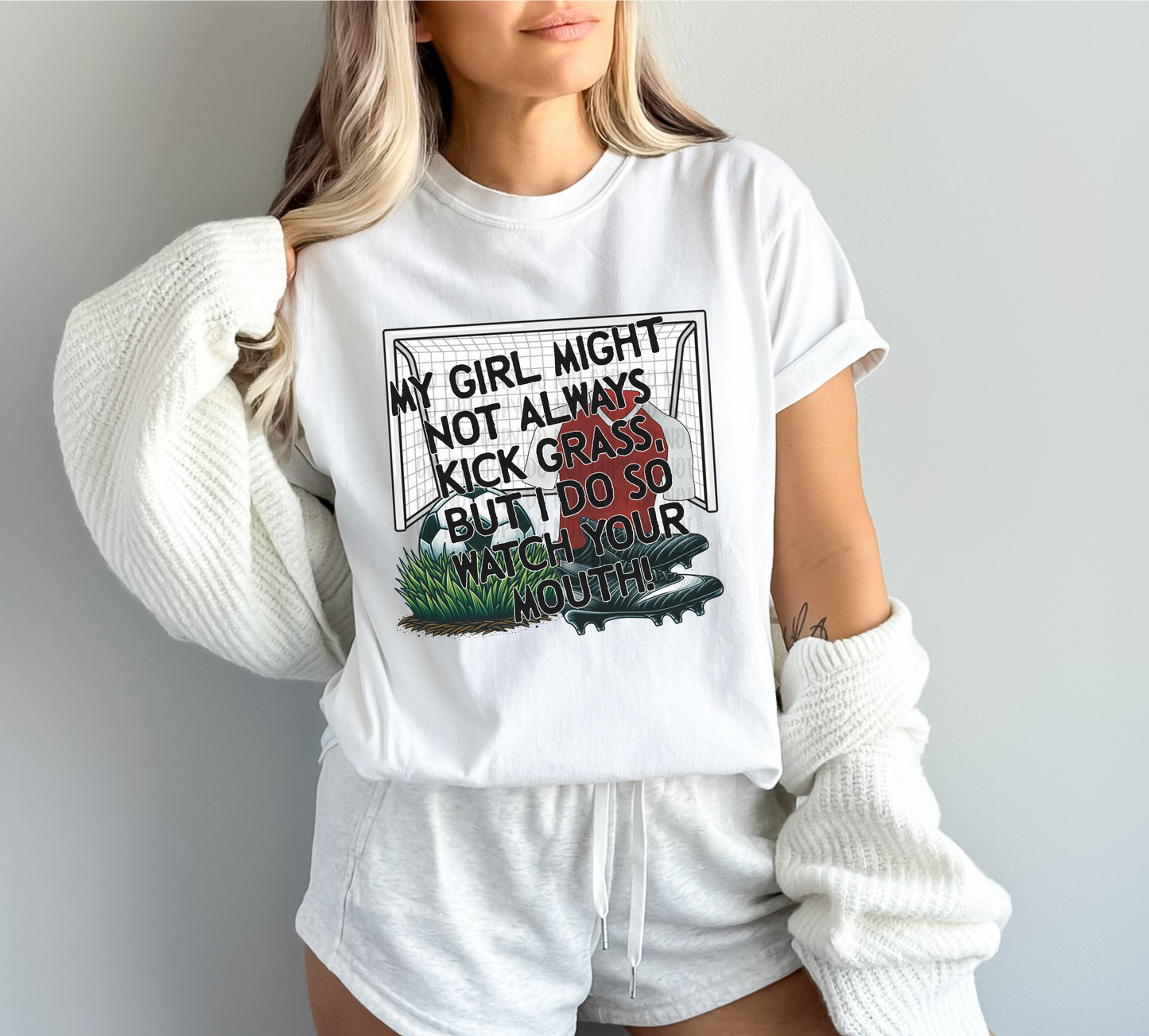 Might not always kick grass - girl