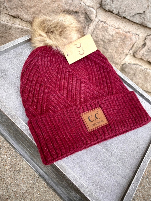 Catherine Beanie in Burgundy