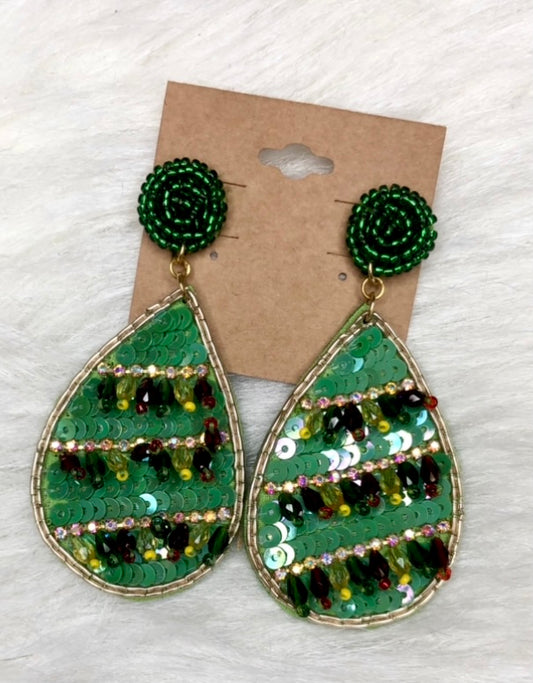 Dancer Earring in Green