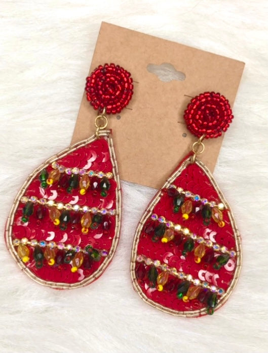Dancer Earring in Red